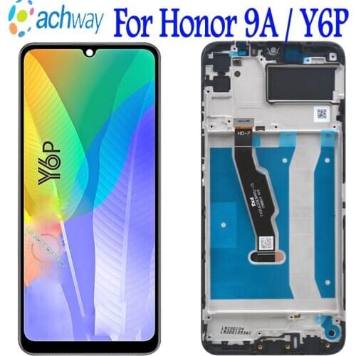 Original 6.3" For Huawei Honor 9A MOA-LX9N / For Enjoy 10E LCD Display With Touch Screen Glass Sensor for Huawei Y6p 2020 LCD