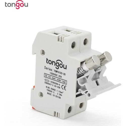 1 Set 2P Parallel Fuse Holder 10*38mm With DC 1000V 2A 3A 10A 15A 20A 25A 32A Fusible for for Solar System Protection PV Fuses