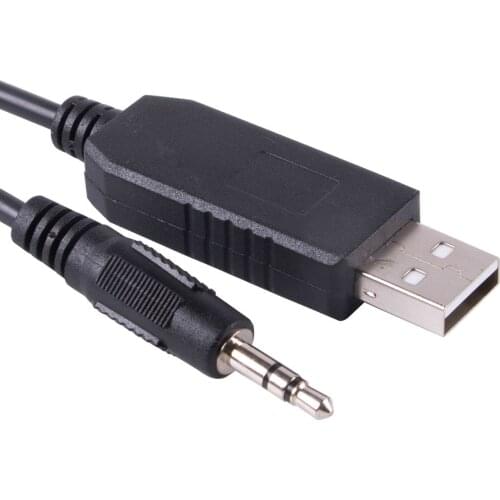PL2303RA USB to RS232 Serial Port 3.5mm Mini Audio Jack Plug 3 Poles TX RX GND Converter Adapter Communication Uprgade Cable