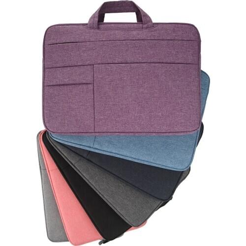 Portable Laptop Bag 15.6 15.4 14 13.3 inch Laptop Case for Macbook Air Pro13 Waterproof Nylon Briefcase Leisure Notebook Handbag