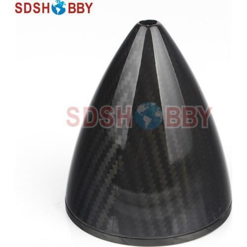 RC Model 3.75" (95.3mm) Carbon Fiber Spinner with Carbon Fiber Back plate 3K Surface Processing