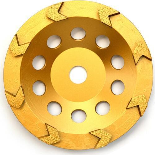 7" 180mm Arrow Segment Diamond Cup wheel Concrete Epoxy Mastic 5/8"-11 M14 thread