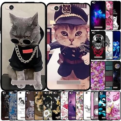Silicone Case For Xiaomi Redmi 4a Cases Soft Silicon Painting Cover For Redmi 4a Hongmi 4a 5.0 " Inch Full 360 Protective Bumper