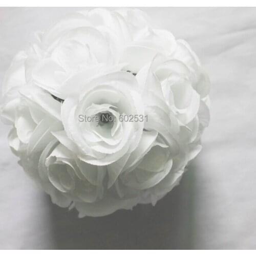 SPR 15cm white wedding silk kissing ball meeting place decoration,bride flower ball,party & celebration decoration flower