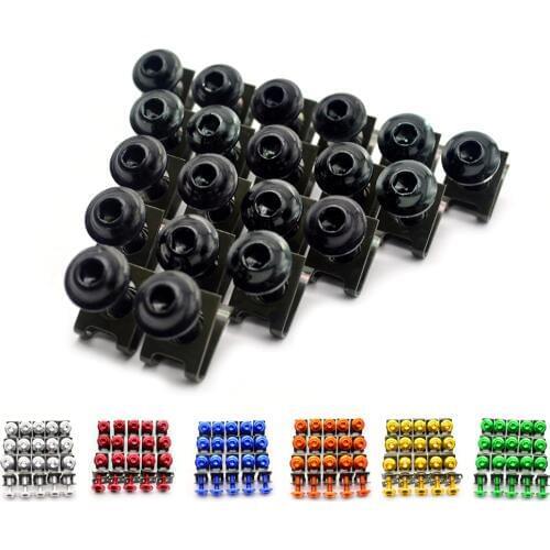 Universa Aluminium 20X 6MM Motorcycle Body Fairing Bolts Fastener Clips Screw Sportbike FOR Yamaha T MAX 530 YZF R1 YZF R6 XJ6