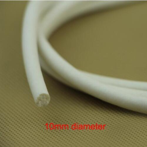 10mm diameter white silicone rubber foam seal strip