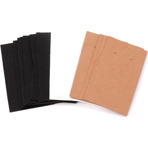 50pcs 5x9cm Kraft Paper Earring Jewelry Display Packaging Blank Cardboard Holder Price Tags Ear Studs Long Drop Earring Cards