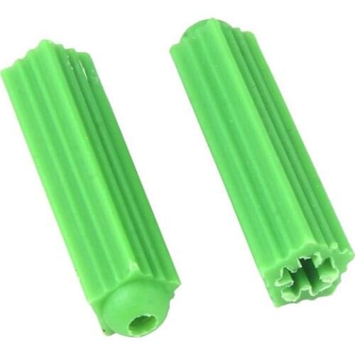 M6 M8 Green Plastic Expansion Tube Plastic Pipe Nylon Bulge Anchor The Rubber Plug Drywall Screw