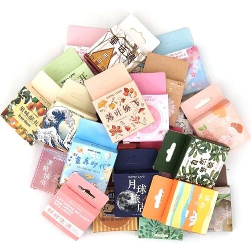 1 Box Cute Moon Stickers Bullet Journal Japan Stationery Diy Fruit Plant Flower Stickers Scrapbooking Diary Decorative Stickers