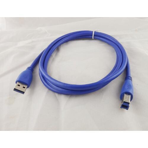 1pc USB 3.0 Type A Male Plug To B Male Printer Scanner Data Wire Cord Cable 1.5m/5ft Blue