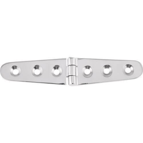 2PCS Durable Boat Strap Hinge 6" Marine Grade 316 Stainless Steel Hardware