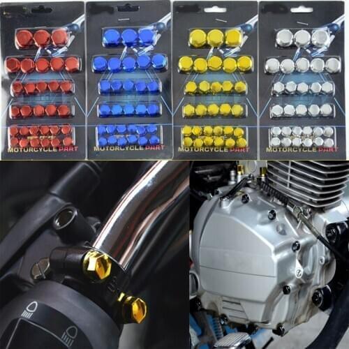 30pcs Motorcycle Screw Nut Cover Cap Decoration For YAMAHA TIGER 1050 SpoRt 1200 EXPLORER 800 XC XCX XR XRX