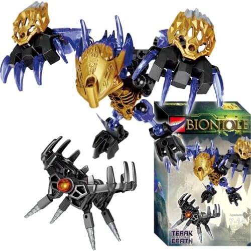 BIONICLE Terak Creature of Earth Action Figures Building Block Robot Toys For Kids Gift Compatible Major Brand 71304 74pcs/Set