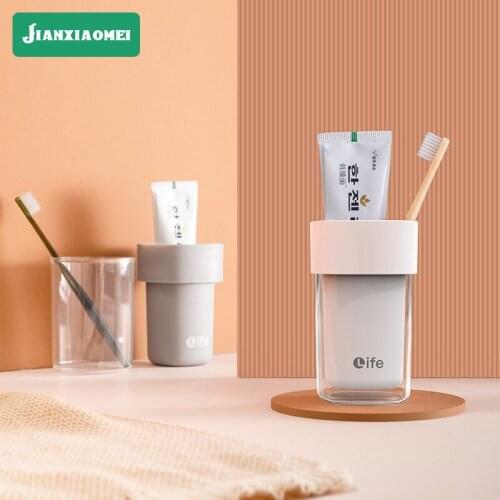 Mouthwash Cup Household Simple Brushing Cup Washing Cup Couple Travel Toothbrush Storage Box Washing Cup Set