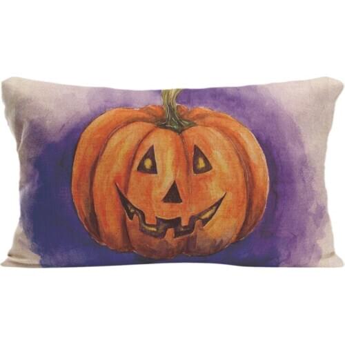 Cotton Linen Pumpkin Mask Throw Pillow Case Decorative Cushion Cover Pillowcase Customize Gift By Lvsure For Car Sofa Seat
