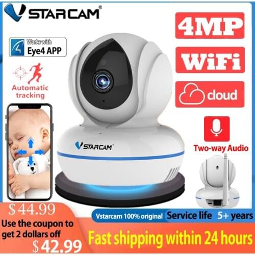 Vstarcam IP Camera C22Q 4MP IP Camera 2.4G Wifi Camera IR Night Vision Motion Alarm Video Surveillance Security Camera H.264
