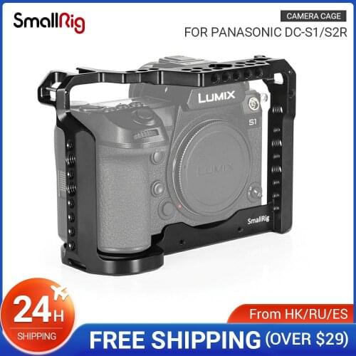 SmallRig Cage for Panasonic Lumix DC-S1 and S1R Camera Cage With Cold Shoe and Nato Rail -2345