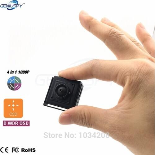 GENIUSPY 30X30MM Miniature Size CCTV Hidden HD Low Lux Sony IMX290 2MP 1080P CVI CVBS AHD TVI Camera Mini Ahd Super Wdr Osd