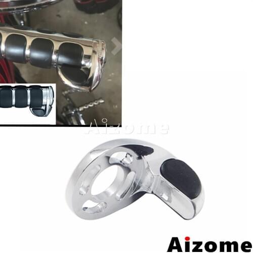 Motorcycle Chrome Throttle Wrist Pad Rest Cruise Assist ISO Style Hand Grips Control For Harley Cafe Racer Street Bike Adventure