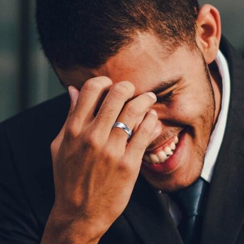 Vnox 6mm Matte Stainless Steel Ring for Men Black Color Wedding Band Finger Jewelry