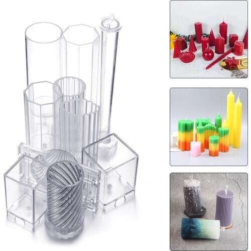 2020 New 1PC DIY Candle Molds Candle Making Mould Handmade Soap Molds Clay Craft Tools Wedding Party Home Decoration Supply