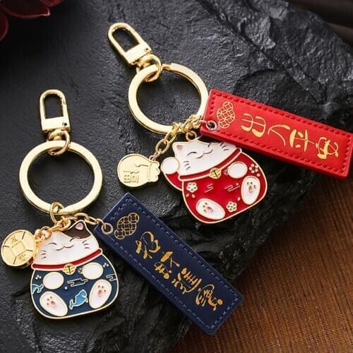 Mobile phone Lanyard Pendant Lucky Cat ForApple Forvivo ForHuawei Mobile Phone Shell Car Keychain U Disk Anti-lost Rope New