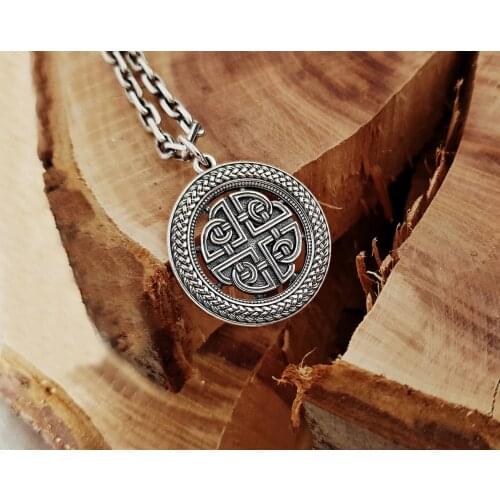 Sheild knot Pendant Sterling Necklace Pendant Knot Jewelry Shield