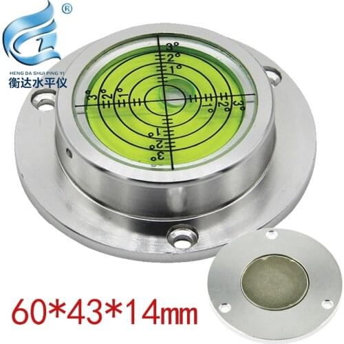 All metal level magnetic level bubble universal level high precision horizontal bubble flange level bubble