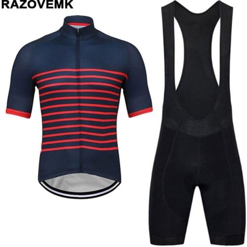 RAZOVEMK 2018 cycling jersey MTB Bike Jersey Maillot Ciclismo Bicycles ropa ciclismo bicycle cycle clothing short set