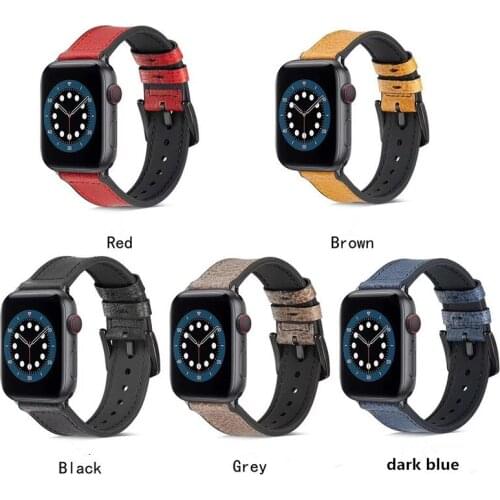 Litchi Grain Leather Wrist Strap for Apple Watch Band Series 1 2 3 4 5 44mm 40mm Watchband For IWatch 42mm 38mm Bracelet