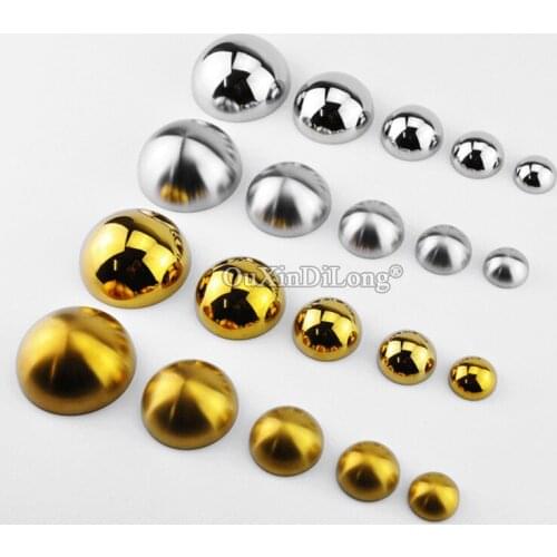 HOT 50PCS/LOT 304 Stainless Steel Advertising Nails Screws Glass Mirror Nails Acrylic Billboard Decorative Covers Caps DIY Tools