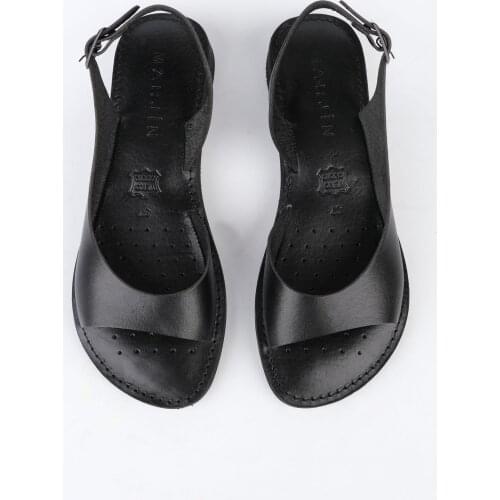 Woman Genuine Leather Gladiator Sandals Open Toes Sandals Ankle Strap Sandals Ladies Footwear 2021 Summer New Season Marjin Dani