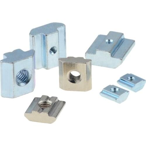 M3 M4 M5 M6 M8 M10 T Block Square nuts T-Track Sliding Hammer Nut for Fastener Aluminum Profile 2020 3030 4040 4545