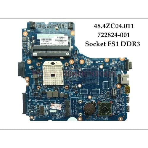 High quality 722824-001 for HP Probook 455 G1 Laptop motherboard 722824-501 48.4ZC04.011 Socket FS1 DDR3 100% Fully test