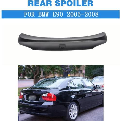 Rear Spoiler Trunk Boot Wings For BMW 3 Series E90 2005-2008 FRP Unpainted black primer Car Tuning Parts