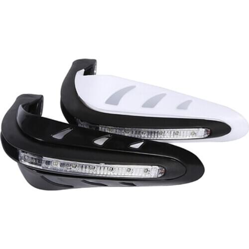 1Pair Motorcycle LED Hand Guard Universal Hand Guards Motor accessories Handlebar Hand Protector with LED Light Handguards
