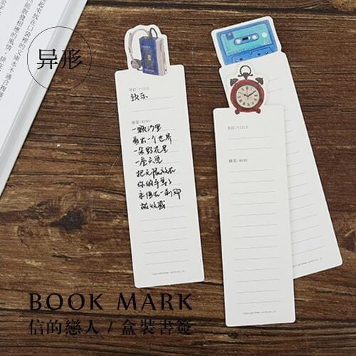 1pcs Paper Bookmark Vintage 30 Boxed Shaped Creative DIY Practical Stationery