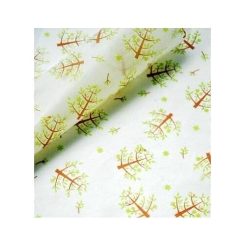 100pcs/lot Sandwich Wrap Paper flowers trees strawberry photo Handmade Soap Paper Food Wrapping Wax Oil Gift Wrapping 25*35CM