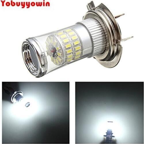 2Pcs H7 LED Bulb Fog Light Ultra Bright 3014 48-SMD Car LED Bulb Fog Light Lamp DRL Replacement 570LM