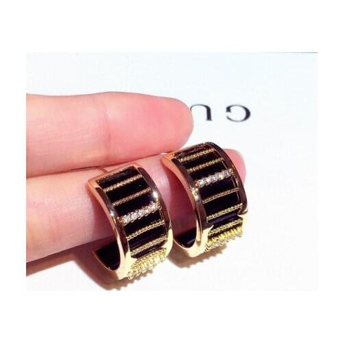 2021new Trendy Geometric Personality Earrings AAA Zirconia for Women Birthday Gift for Your GF Wife or Best Friends Jewelry