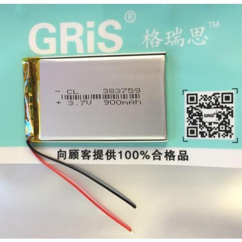 3.7V polymer battery safety No. 1 traffic recorder 383759 substitute 403860 A battery