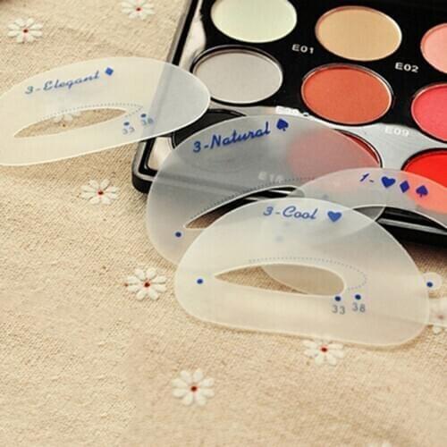 500sets 6pcs/set Tracing Shadow Card Draw The Eye Makeup Tools Auxiliary Tools Eye Shadow Models DHL