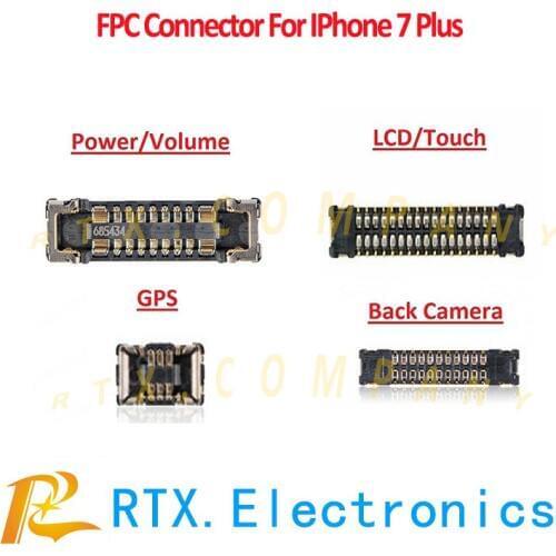 8pcs/set For IPhone 7Plus Logicboard Connector Kit Replacement Power/Volume LCD/Touch Battery Charger Camera GPS FPC Connector