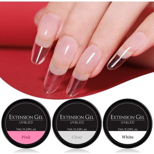 30ml Acrylic Gel For Nail Extension Glue Tips Quick Building UV Gel Repair Broken Finger Prolong Form Manicure Tools