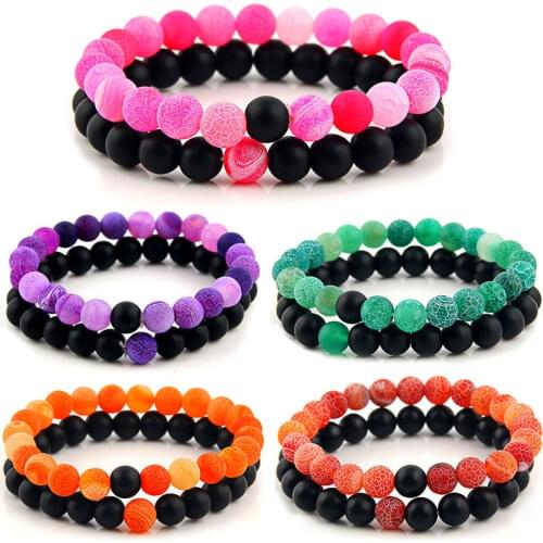 Men Bracelets Natural Healing Energy Tiger Eye Bracelet Polished 8 MM Lapis Lazuli Beads Bangle Elastic Pulsera Women Jewelry