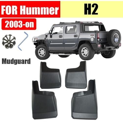 Mud flaps for Hummer H2 Mudguards Fender Hummer H2 Mud flap splash Guard Fenders Mudguard car accessories Front Rear 4 PCS