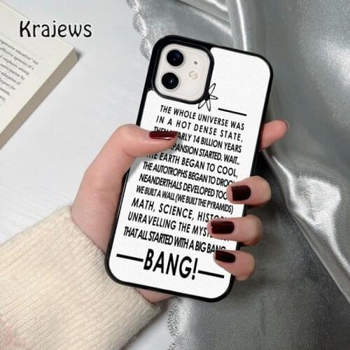 Krajews BAZINGA BIG BANG THEORY coque Phone Case for iPhone 12 mini 5 6S 7 8 PLUS X XS XR 11 PRO MAX SE 2020 Cover Funda Shell