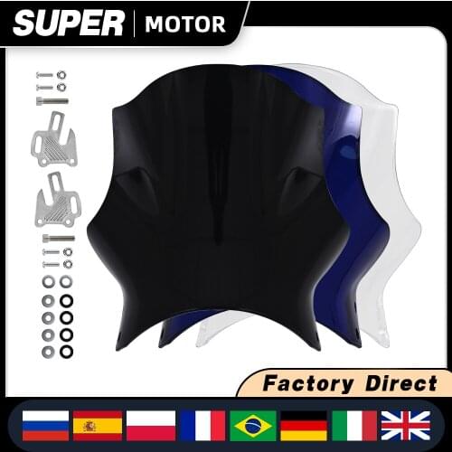 For Suzuki Bandit GSF 600 1200 GS500 GSX1100G VX800 ABS Motorcycle motorbike Windshield/Windscreen+screws Black High quality