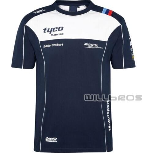 Street Moto Riding Motocross T Shirts Quick Dry T-shirt Mens Summer Short Sleeve For BMW Motorrad Jersey