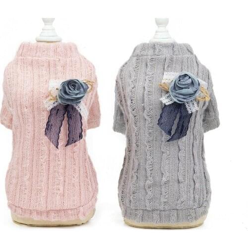 Soft Warm Small Dog Winter Sweater Pet Coat Clothes Puppy Cat Clothing Apparel Drop Shipping